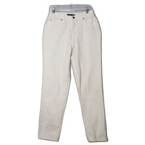 Vintage 90's AMERICA By Perry Ellis White Straight Leg Jeans Womens Size 12